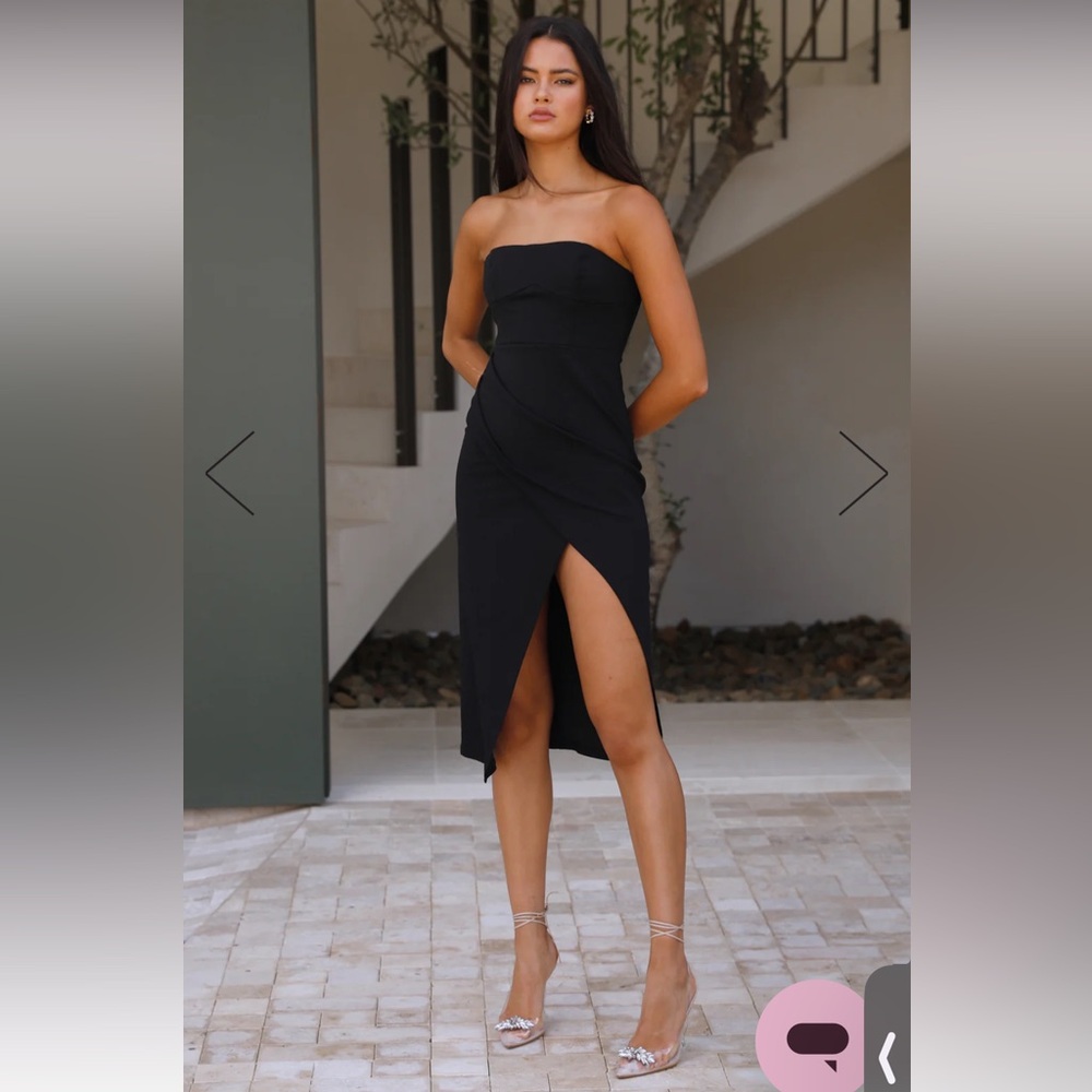 Black Strapless Dress NWT